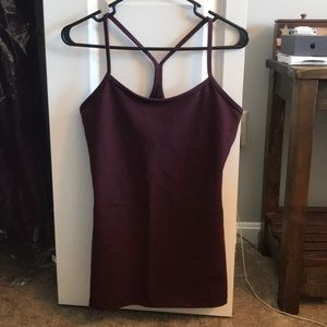 Maroon lululemon tank top